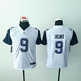 Youth Nike Dallas Cowboys #9 Tony Romo White Rush Limited Jersey